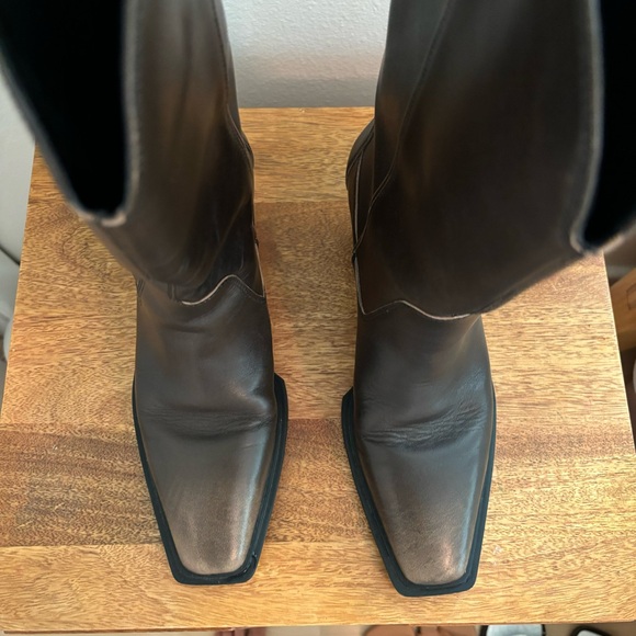 Vagabond Alina Tall Boots in Brown Brush-off Leather Sz 38 - Picture 10 of 14